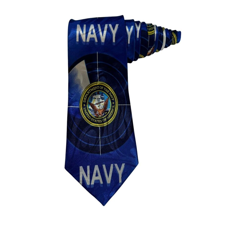 Steve Harris United States Navy Logo Department Of The Navy Necktie
